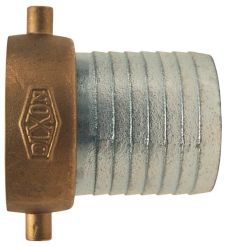 Dixon FCSB125, King™ Short Shank Suction Female Coupling, 1-1/4" NPSM Thread, Plated Steel