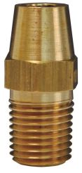 Dixon FMB1000, Hex Nipple for Welding to Metal Hose, 1", Brass