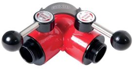 Dixon FMBV15F15F, 2-Way Ball Valve Female Swivel Inlet, 1-1/2" Female swivel" NST (NH) x 1-1/2" Male" NST (NH), 280 PSI, Aluminum