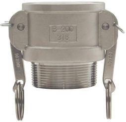 Dixon G100-B-SS, Global Cam & Groove Type B Coupler x Male NPT, 1", 316 Stainless Steel, 250 PSI, Buna-N