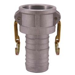 Dixon G100-C-AL, Global Cam & Groove Type C Coupler x Hose Shank, 1", Aluminum, 250 PSI, Buna-N