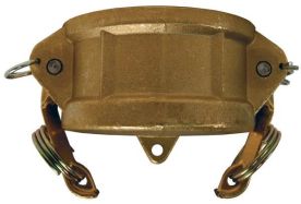 Dixon G100-DC-BR, Global Cam & Groove Type DC Dust Cap, 1", Brass, Buna-N