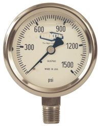 Dixon GLSS100, Stainless Liquid Filled Gauge Lower Mount, 2-1/2", 1/4" Mount