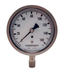 Dixon GSS200-4, Stainless Steel Dry Gauge, 4", 1/4" Mount