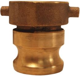 Dixon HA1515ADP, Cam & Groove Hydrant Adapter, 1-1/2", Brass, Buna-N Seal