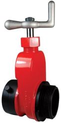 Dixon HGV250F, Single Hydrant Gate Valve with Speed Handle, 2-1/2" Female NST (NH) x 2-1/2" Male" NST (NH), 175 PSI, Brass