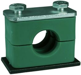 Dixon HST06P, Standard Series Pipe & Tube Clamp, 3/8", 1.89" Length, 1.18" Width, 1.54" Height, Steel/Polypropylene