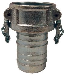 Dixon IC100, Boss-Lock™ Cam & Groove Type C Coupler x Hose Shank, 1", Iron, 250 PSI, Buna-N