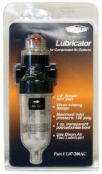 Dixon L07-200AC, Series 1 Carded Miniature Lubricator, 1/4" Port, 14 SCFM, 150 PSI