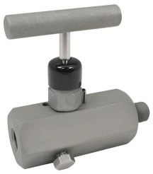 Dixon MFC602, Block and Bleed Needle Valve, 1/4"-18 NPT, Hard Seat, Zinc Nickel Plated Steel