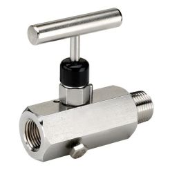 Dixon MFS602, Block and Bleed Needle Valve, 1/4"-18 NPT, Hard Seat, 316 Stainless Steel