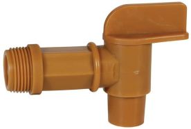 Dixon PEDF200, Drum Faucet, 2" NPT, Gold Polyethylene