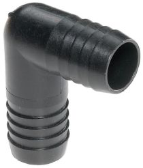 Dixon PPLSS33, Tuff-Lite™ Hose Barb x 90° Hose Barb Elbow, 3/8" Hose, Polypropylene