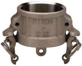 Dixon RH075BL, Boss-Lock™ Cam & Groove Type H Dust Cap, 3/4", 316 Stainless Steel, Buna-N