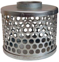 Dixon RHS25, Round Hole Strainer, 2" NPSM, Zinc Plated Steel