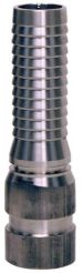 Dixon RSTV10CS, King Crimp™ Style Combination Nipple Grooved End, 1" Hose ID, 316 Stainless Steel