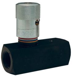 Dixon SFC2400, Series F Flow Control Valve, 1-1/2" NPTF, 3000 PSI, Oxide Steel