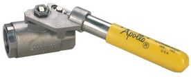 Dixon SSBV50SR, "Deadman" Spring Return Handle Ball Valve, 1/2" NPT, Standard Port, 316 Stainless Steel