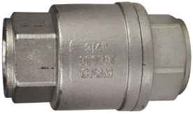 Dixon SSCVIL025, 800 PSI Check Valve, 1/4" Female NPT, 316 Stainless Steel