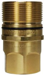 Dixon W2F1-B, W-Series Wingstyle Interchange Female Plug, 1/8" NPT, 1/4" Body, Brass