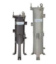 Global GBFV8152F1415EP, #1 Size, Single Bag Filter Vessel, 304SS, 2" RF Flange, Electropolished