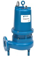 Goulds WS2018D3, Submersible Pump, 3" FLANGE Discharge, 2 HP, 1 Phase, 208V, 1750 RPM, 19 Amps, 2-1/2" Max Solids, 7.00" Impeller, Cast Iron, 3888D3 Series