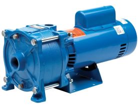 Goulds HSC10, Horizontal Multi-Stage Pump, 1" Discharge, 1-1/4" Suction, NPT, 1-1/2 HP, 1 Phase, 115/230V, 3500 RPM, ODP, 2 Stage, Stainless Steel, HSC Series