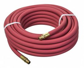 Kuri Tec HS1174-04X100, 1/4 in. ID x 100 ft, Red PVC Pneumatic Air Tool Hose Assembly