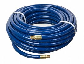 Kuri Tec HS1186-04X100, 1/4 in. ID x 100 ft, Blue Utility Grade PVC Air Tool Hose Assembly