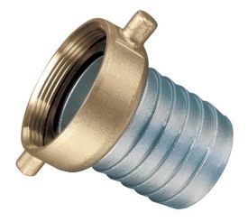 Kuriyama ABF150, Hose Shank with Swivel Nut Female, 1-1/2" NPSM, Aluminum, 75 PSI, 150-Carton