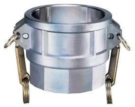 Kuriyama AL-D050, Part D Female Coupler x Female NPT, 1/2" x 1/2", Aluminum