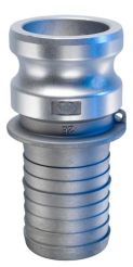 Kuriyama AL-E050, Part E Male Adapter x Hose Shank, 1/2" x 1/2", Aluminum