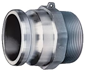 Kuriyama AL-F1000, Part F Male Adapter x Male NPT, 10", Aluminum