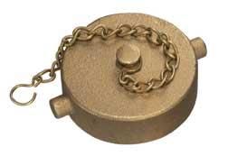 Kuriyama BCAP-24SH, Cap with Chain, 1-1/2" NPSH, Brass, 100-Carton