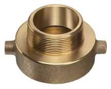 Kuriyama BHYA-24SH24PT, Hydrant Adapter, 1-1/2" NPSH x 1-1/2" NPT, Brass, 100-Carton