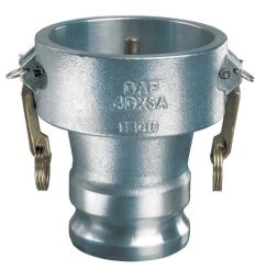 Kuriyama DAP-4030, Vapor Recovery Coupler, 4" x 3", Aluminum, Probe Female Coupler x Male Coupler