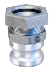 Kuriyama FCAL150, Part FC Male Adapter x Compression, 1-1/2", Aluminum