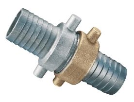 Kuriyama FHNST150, Hose Shank with Swivel Nut Complete Set, 1-1/2" NST, Aluminum, 75 PSI, 40-Carton