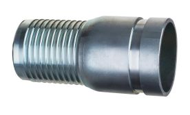 Kuriyama GEN1000, Combination Hose Nipple, 10", Zinc Plated Steel, 50 PSI, Grooved End