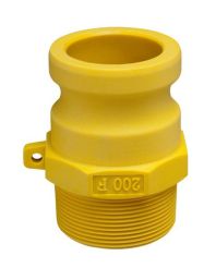 Kuriyama GRF100, Part F Male Coupler x Male NPT, 1", Glass Reinforced Nylon