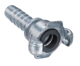 Kuriyama HE-100, Two Lug Hose Coupling, 1", Zinc Plated Steel, 150 PSI, 25-Carton