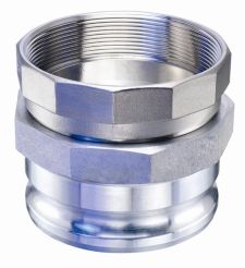 Kuriyama KAS-E401, Male Adapter x 304SS Female NPT Swivel, 4", Aluminum