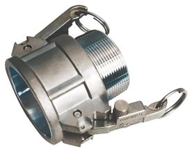 Kuriyama KLOC-SS-B150, K-Loc Part B Female Coupler x Male NPT, 1-1/2", 316 Stainless Steel