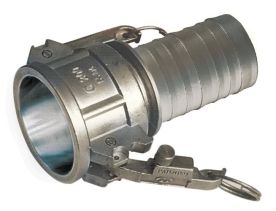 Kuriyama KLOC-SS-C150, K-Loc Part C Female Coupler x Hose Shank, 1-1/2", 316 Stainless Steel