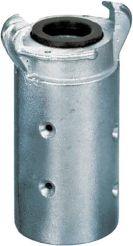 Kuriyama Q-AL050, Two Lug Hose Coupling, 1/2", Aluminum, 100 PSI, 1.06" Hose OD, 6-Carton