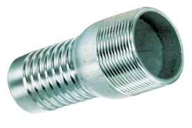 Kuriyama SPN250, Combination Hose Nipple, 2-1/2" NPT, Zinc Plated Steel, 75 PSI, 20-Carton