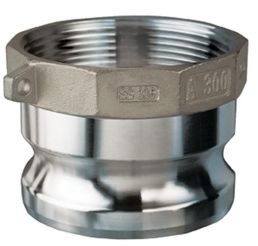 Kuriyama SS-A050, Part A Male Adapter x Female NPT, 1/2" x 1/2", 316 Stainless Steel