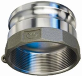 Kuriyama SS304-A050, Part A Male Adapter x Female NPT, 1/2" x 1/2", 304 Stainless Steel