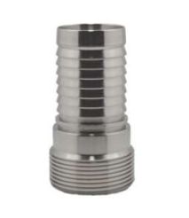 LGV 150SBVSMC, Sanitary Bevel Seat Male Crimp, 1-1/2", 304 Stainless Steel