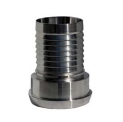 LGV 150SFDIN40C, Sanitary Female Din Crimp, 1-1/2", 304 Stainless Steel